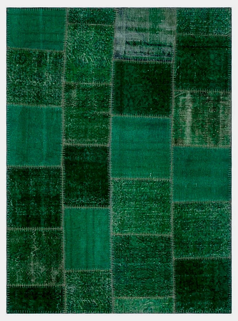 Apex Patchwork Halı Yeşil 26392 160 x 221 cm