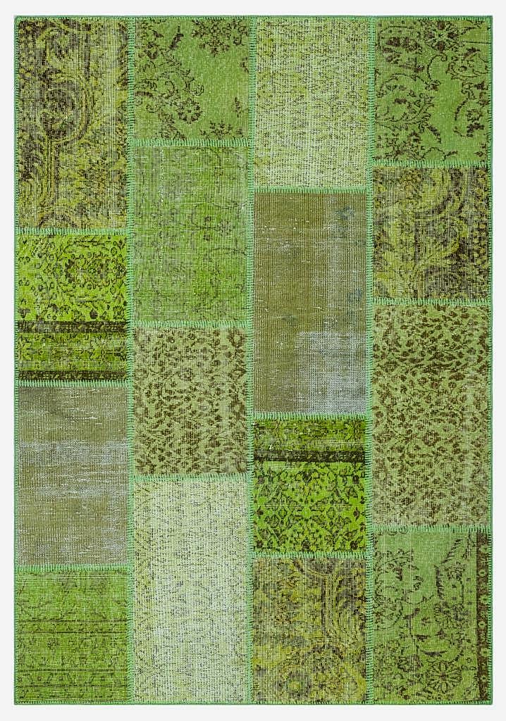 Apex Patchwork Halı Yeşil 26422 160 x 232 cm