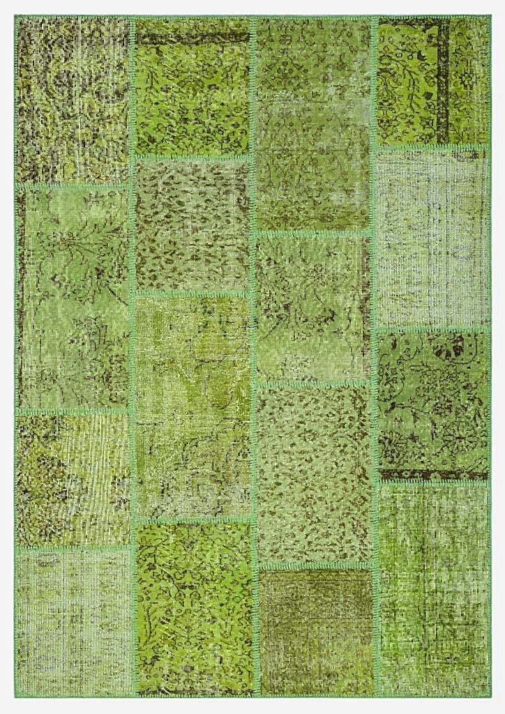 Apex Patchwork Halı Yeşil 26477 160 x 230 cm