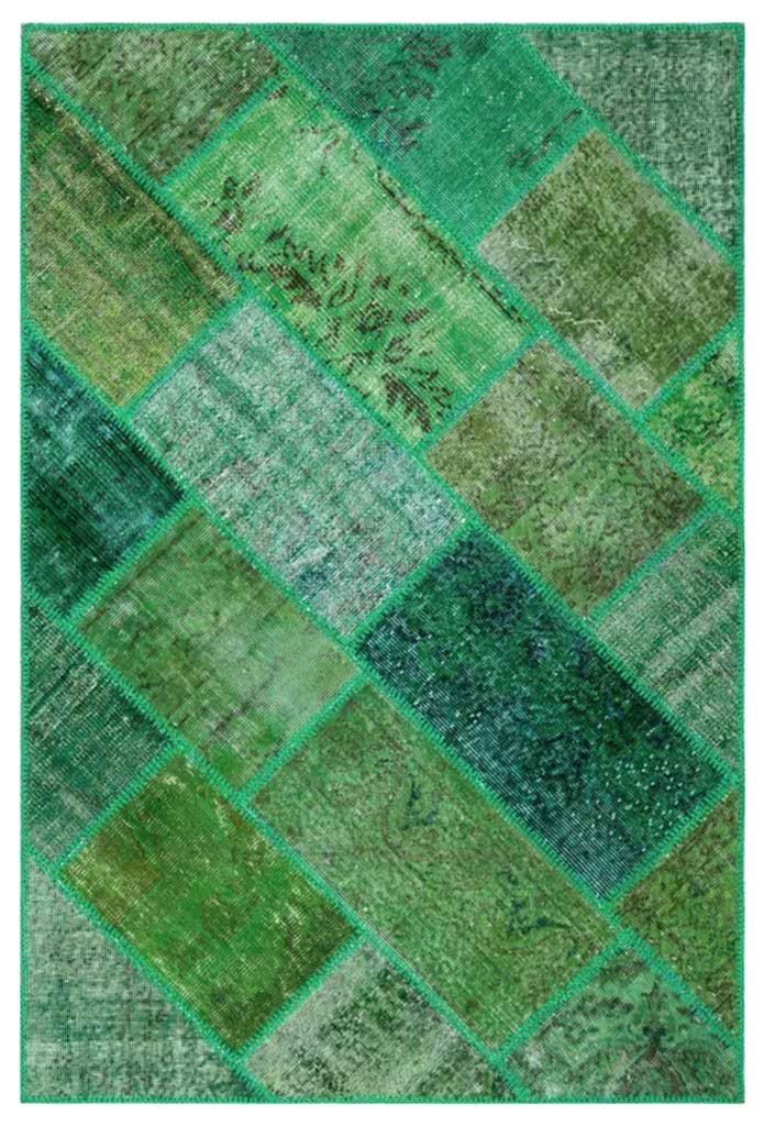 Apex Patchwork Halı Yeşil 26621 120 x 180 cm