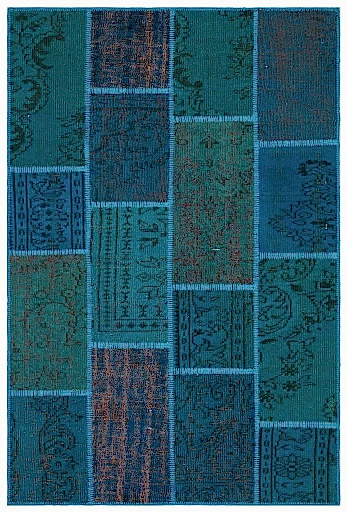 Apex Patchwork Unique Turkuaz 33136 120 x 180 cm