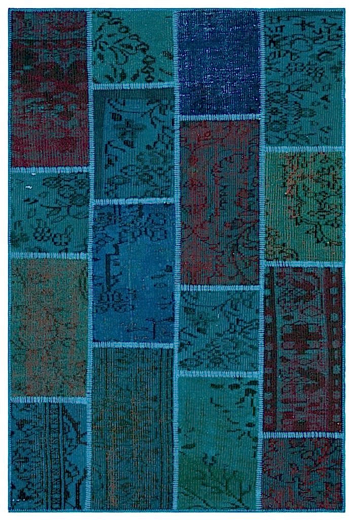 Apex Patchwork Unique Turkuaz 33152 120 x 180 cm