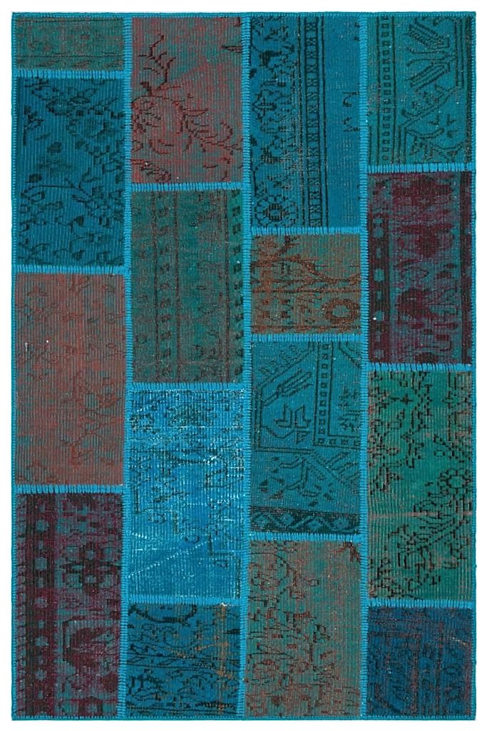 Apex Patchwork Unique Turkuaz 33153 120 x 180 cm