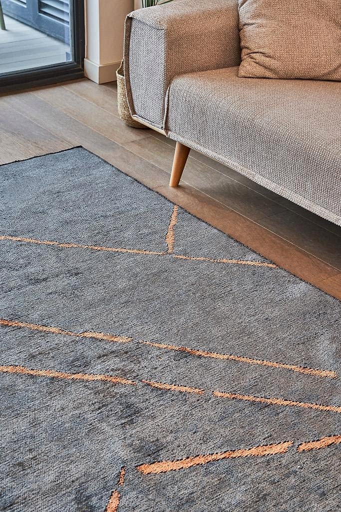 Hare Premium 1311 Anrasit-Kiremit - Makine Halısı