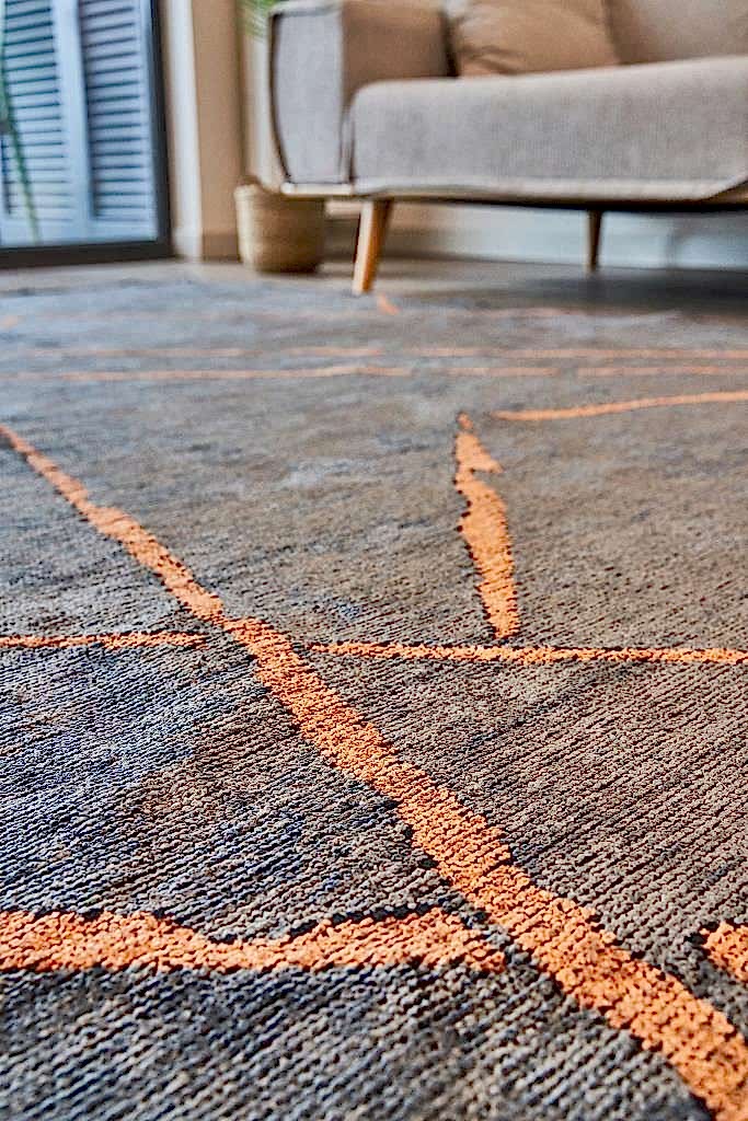 Hare Premium 1311 Anrasit-Kiremit - Makine Halısı